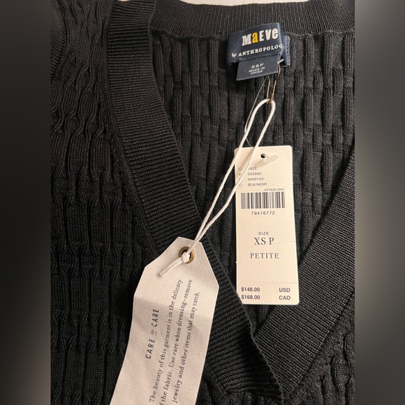 Anthropologie Maeve Sheer-Sleeve Sweater - Picture 11 of 11